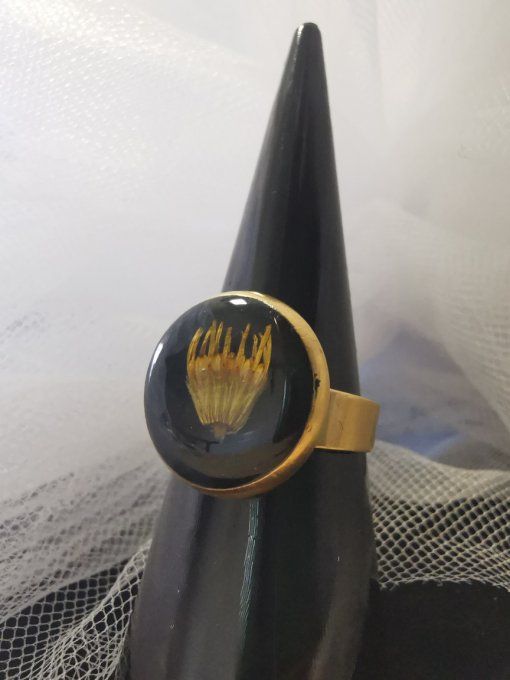 Bague cœur de fleur