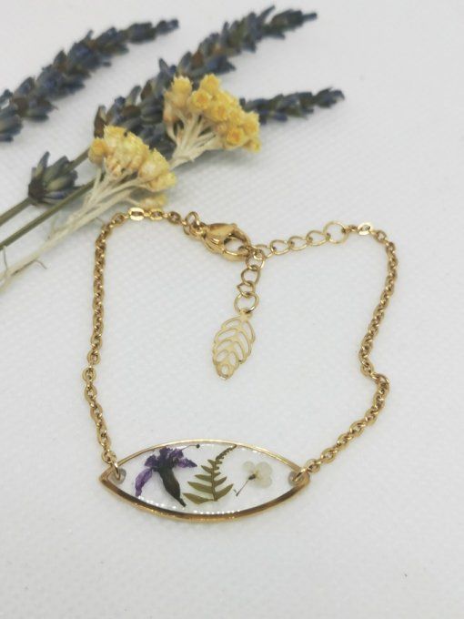 bracelet fleurs sechee