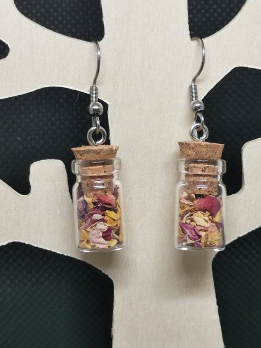 Boucles d'oreilles roses