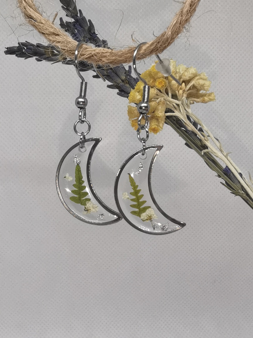Boucles d'oreilles argentées